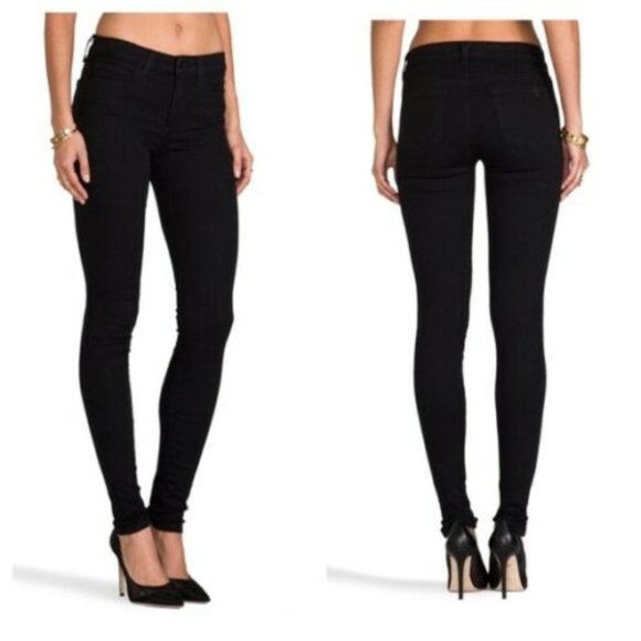 NWT Joe's Jeans The Skinny Dorothy Mid Rise Legging Black 24 Comfy Black - Picture 3 of 4